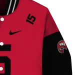 custom western kentucky hilltoppers team patch red varsity jacket best selling