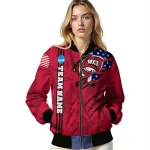custom western kentucky hilltoppers usa flag claws red bomber jacket best selling