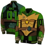 custom western michigan broncos turtle armor varsity jacket best selling
