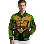 custom western michigan broncos turtle armor varsity jacket best selling