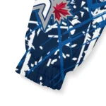 custom winnipeg jets brushstroke pattern blue windbreaker jacket best selling