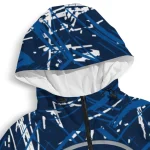 custom winnipeg jets brushstroke pattern blue windbreaker jacket best selling