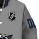 custom winnipeg jets claw streak grey varsity jacket best selling
