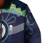 custom winnipeg jets spongebob playtime blue bomber jacket best selling