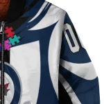 custom winnipeg jets stars and stripes slashes blue bomber jacket best selling