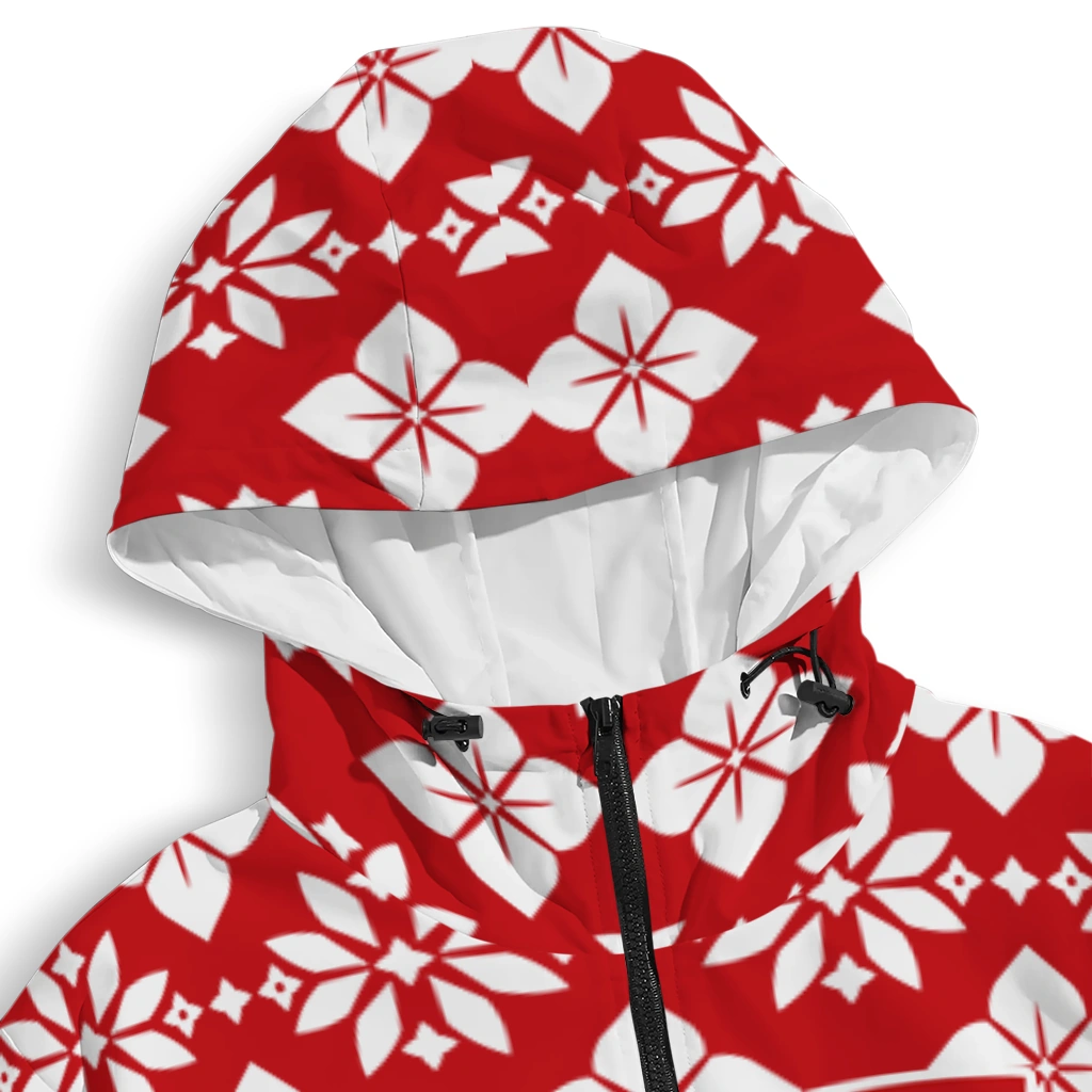 custom wisconsin badgers geometric blossom red windbreaker jacket premium grade custom wisconsin badgers geometric blossom red windbreaker jacket premium grade