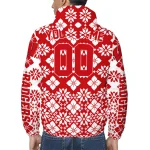 custom wisconsin badgers geometric blossom red windbreaker jacket best selling