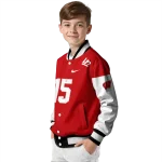 custom wisconsin badgers team patch red varsity jacket best selling