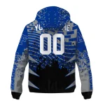 customized air force falcons brick motion blue black windbreaker jacket best selling