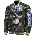 customized air force falcons camouflage skull camouflage varsity jacket best selling