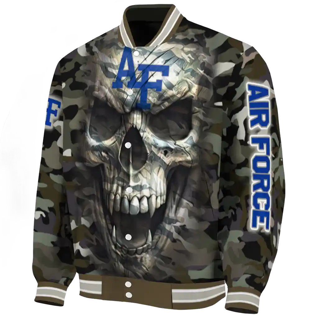 customized air force falcons camouflage skull camouflage varsity jacket best selling customized air force falcons camouflage skull camouflage varsity jacket best selling