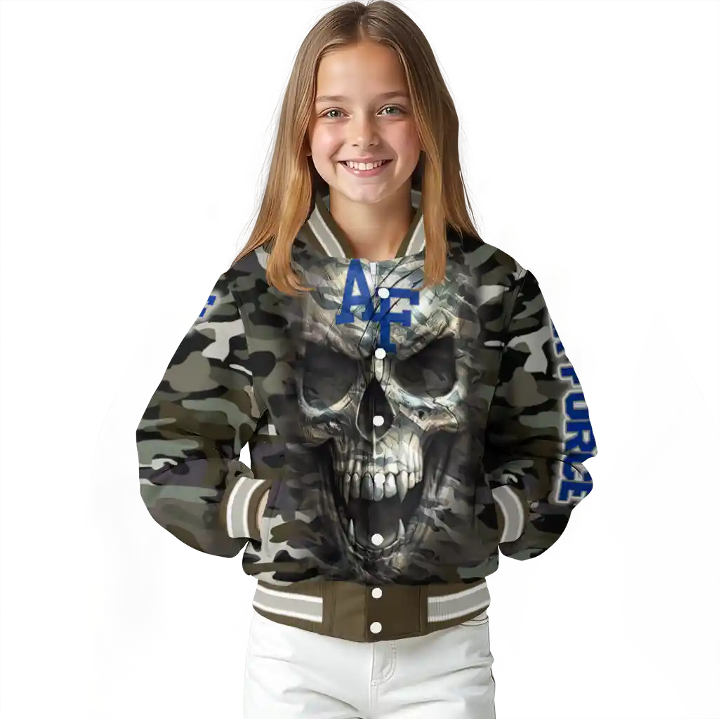 customized air force falcons camouflage skull camouflage varsity jacket top rated customized air force falcons camouflage skull camouflage varsity jacket top rated