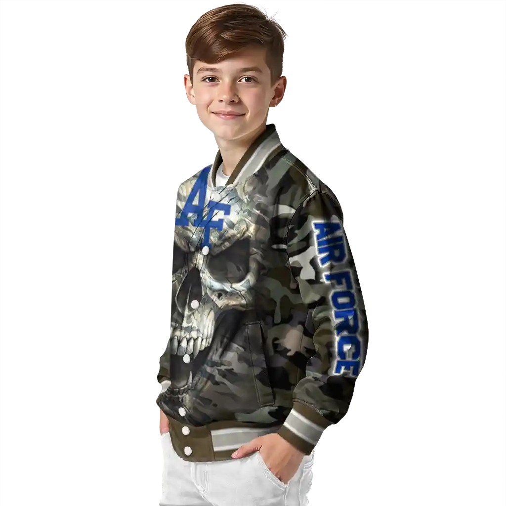 customized air force falcons camouflage skull camouflage varsity jacket trendy customized air force falcons camouflage skull camouflage varsity jacket trendy