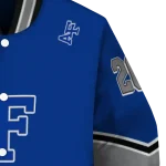 customized air force falcons chevron style blue varsity jacket best selling