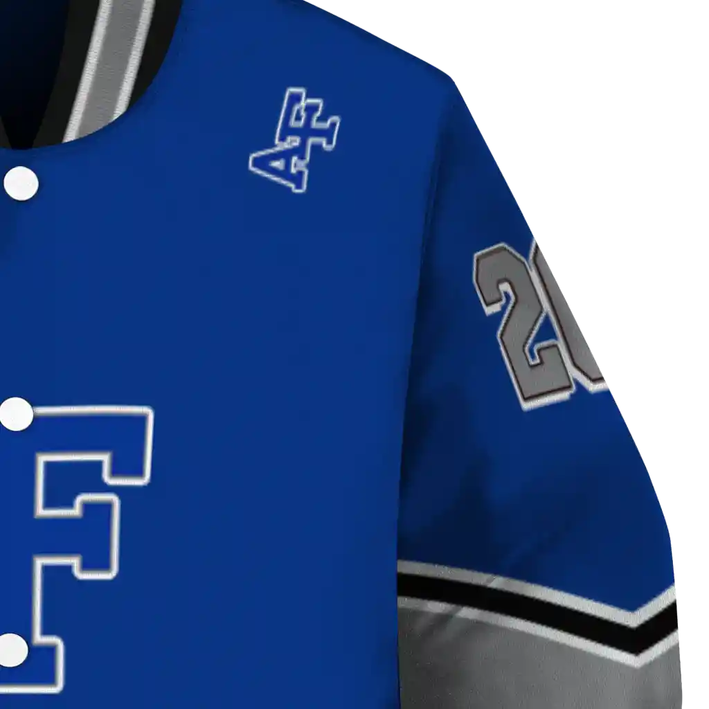 customized air force falcons chevron style blue varsity jacket premium grade customized air force falcons chevron style blue varsity jacket premium grade