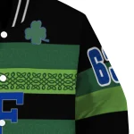 customized air force falcons clover green lines green black varsity jacket best selling