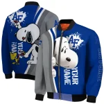 customized air force falcons snoopy head blue bomber jacket best selling