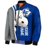 customized air force falcons snoopy head blue bomber jacket best selling