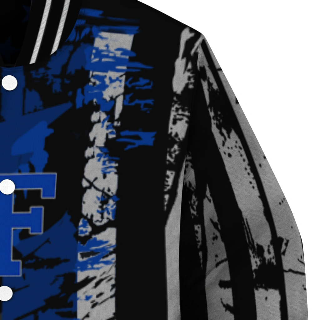 customized air force falcons star stripes blue black varsity jacket premium grade customized air force falcons star stripes blue black varsity jacket premium grade