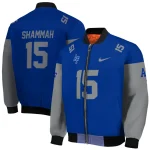 customized air force falcons team patch blue bomber jacket best selling