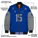 customized air force falcons team patch blue bomber jacket best selling