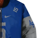 customized air force falcons team patch blue bomber jacket best selling