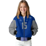 customized air force falcons team patch blue bomber jacket best selling