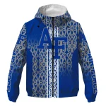 customized air force falcons tribal swirls blue windbreaker jacket best selling