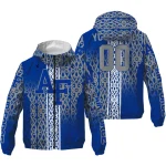 customized air force falcons tribal swirls blue windbreaker jacket best selling