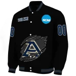 customized akron zips claw shred black varsity jacket best selling