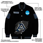 customized akron zips claw shred black varsity jacket best selling
