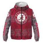 customized alabama crimson tide cat eyes crimson windbreaker jacket best selling