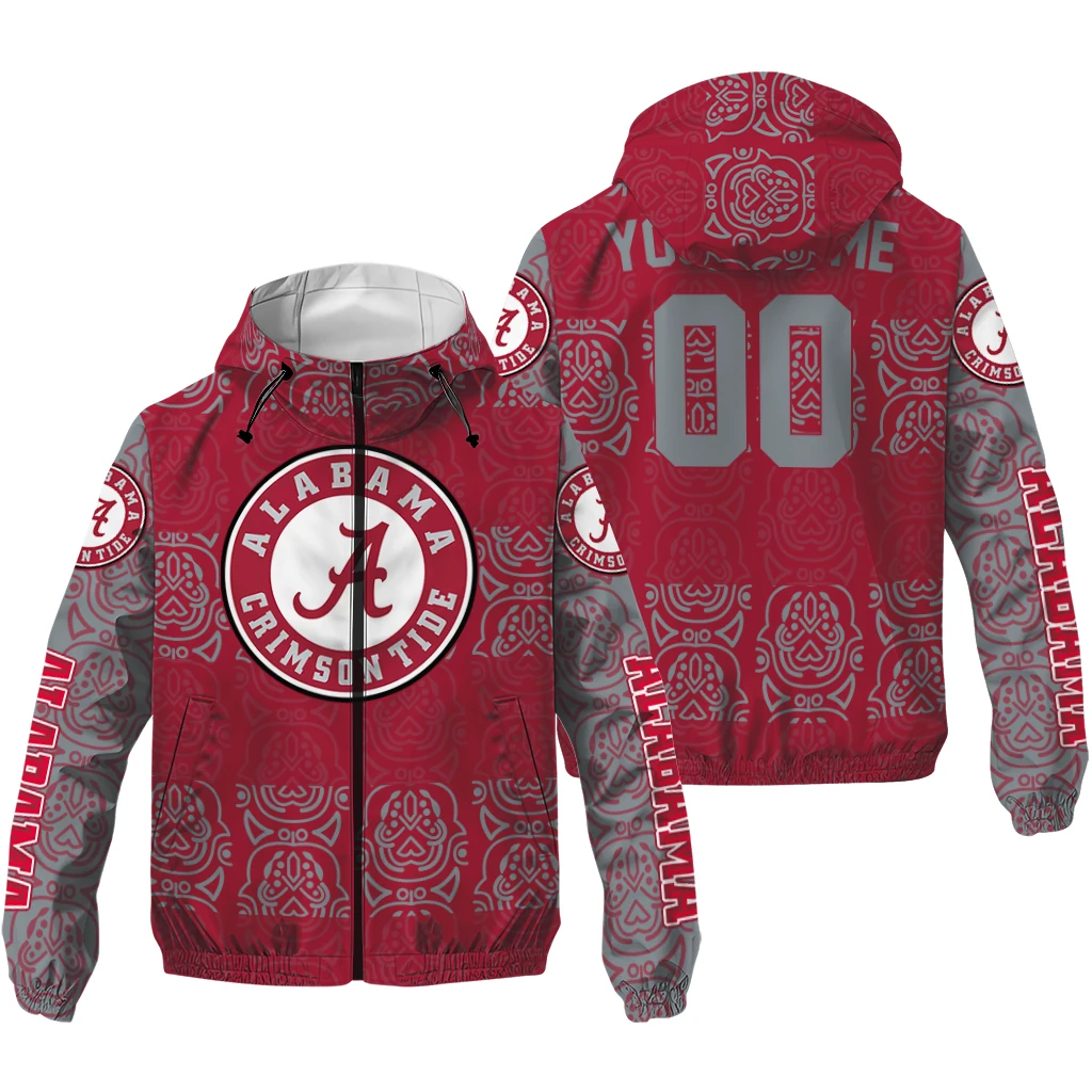 customized alabama crimson tide cat eyes crimson windbreaker jacket high quality customized alabama crimson tide cat eyes crimson windbreaker jacket high quality