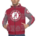 customized alabama crimson tide cat eyes crimson windbreaker jacket best selling
