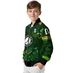 customized alabama crimson tide shamrock vortex green bomber jacket best selling