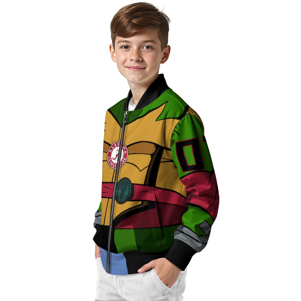 customized alabama crimson tide turtle armor bomber jacket trendy customized alabama crimson tide turtle armor bomber jacket trendy