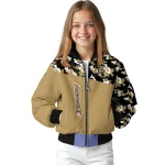 customized anaheim ducks flag scratch effect gold bomber jacket best selling