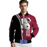 customized arizona cardinals snoopy head red bomber jacket best selling