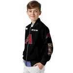 customized arizona diamondbacks american flag skull black bomber jacket best selling