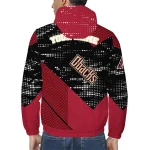 customized arizona diamondbacks arrow matrix red black windbreaker jacket best selling