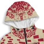customized arizona diamondbacks brick motion red black windbreaker jacket best selling