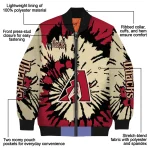 customized arizona diamondbacks burst splatter red bomber jacket best selling