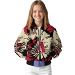 customized arizona diamondbacks burst splatter red bomber jacket best selling