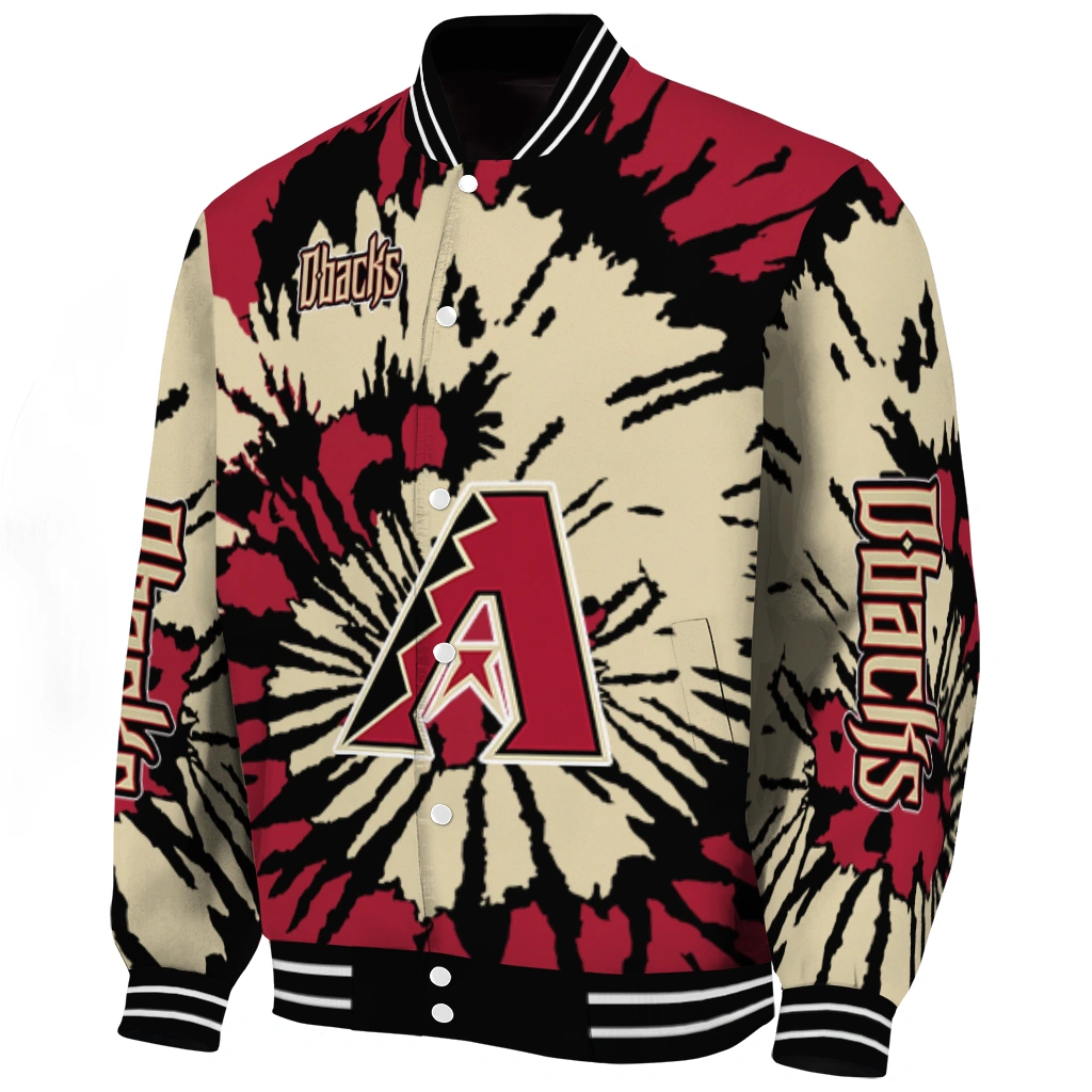 customized arizona diamondbacks burst splatter red varsity jacket best selling customized arizona diamondbacks burst splatter red varsity jacket best selling