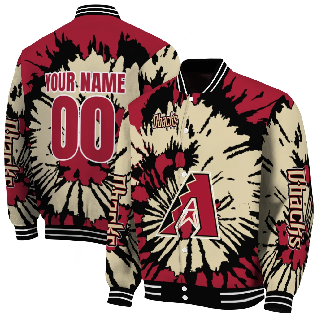 customized arizona diamondbacks burst splatter red varsity jacket fashion forward customized arizona diamondbacks burst splatter red varsity jacket fashion forward