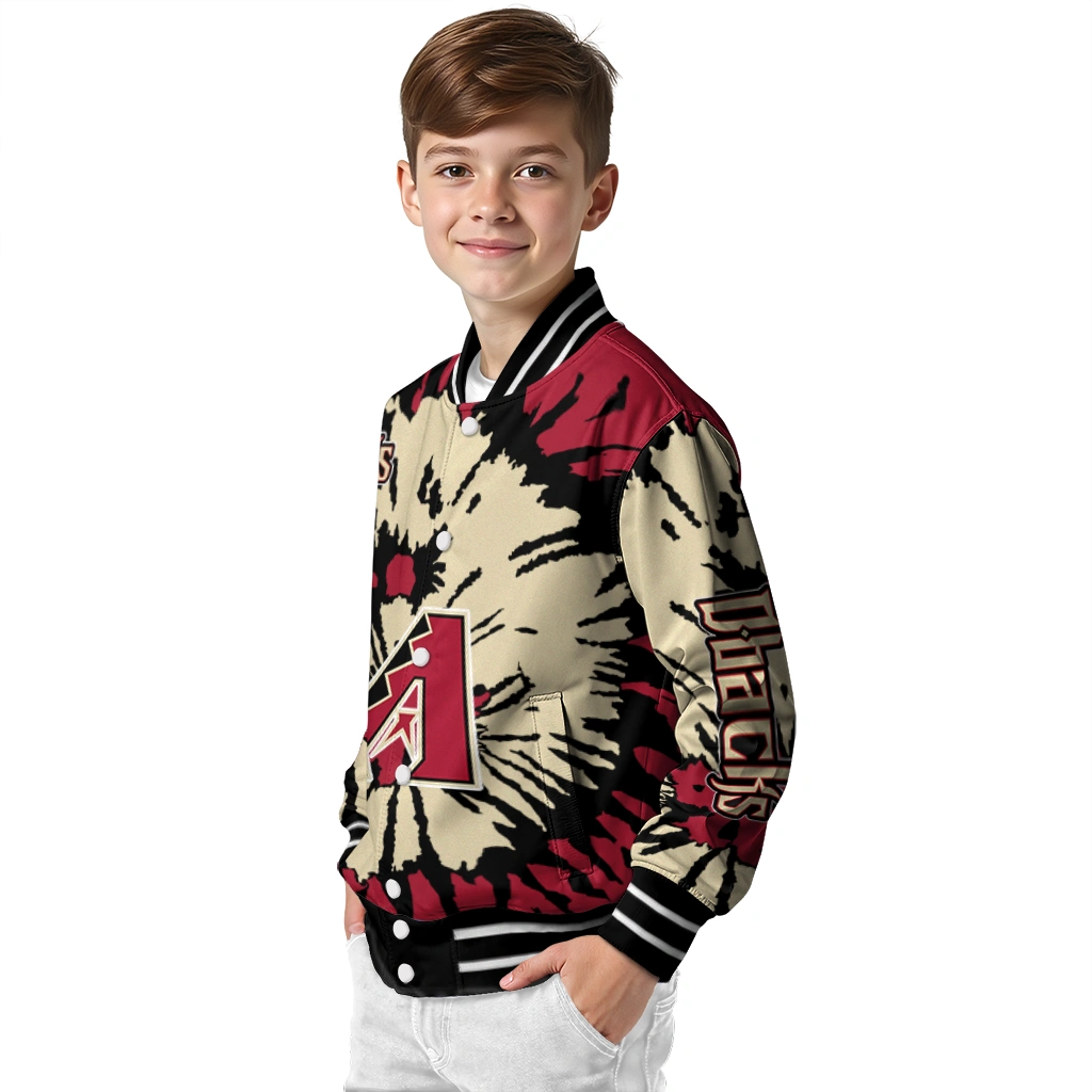 customized arizona diamondbacks burst splatter red varsity jacket trendy customized arizona diamondbacks burst splatter red varsity jacket trendy