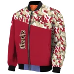 customized arizona diamondbacks camouflage print red bomber jacket best selling