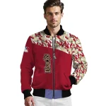customized arizona diamondbacks camouflage print red bomber jacket best selling