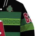 customized arizona diamondbacks clover green lines green black varsity jacket best selling