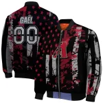 customized arizona diamondbacks star stripes red black bomber jacket best selling